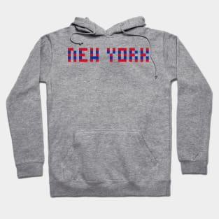 Pixel Hockey City New York R 2017 v2 Hoodie